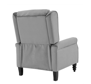 SIMPLE Relax Armchair / Velure Grey Fabric