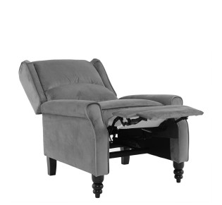 SIMPLE Relax Armchair / Velure Grey Fabric