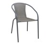 BALENO-W Armchair / Metal Anthracite - Mixed Grey Wicker