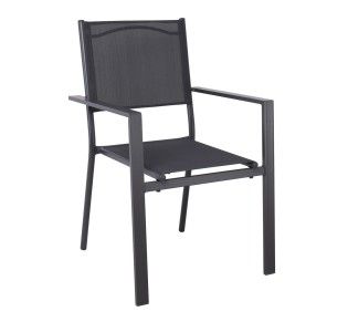 AMIRAL Armchair / ALU Anthracite - Textilene Grey