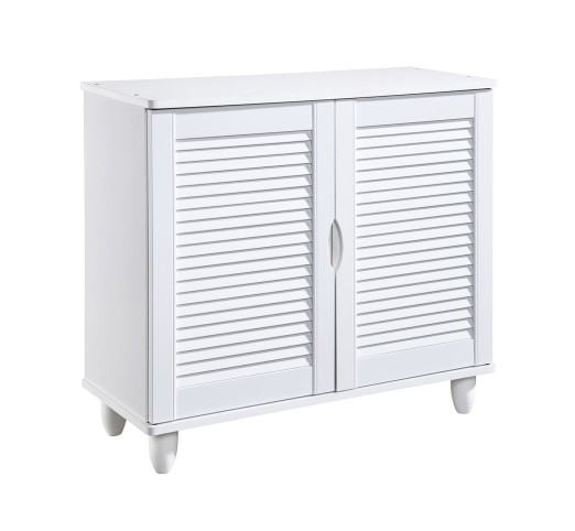 SHOE CABINET - 2 Doors 77x33x70cm White