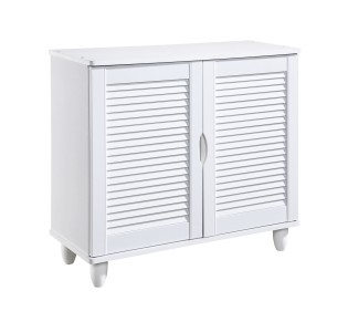 SHOE CABINET - 2 Doors 77x33x70cm White