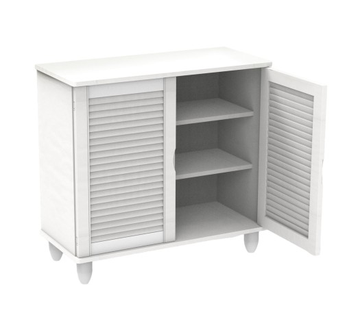 Παπουτσοθήκη με 2 Πόρτες 77x33x70cm / Απόχρωση Άσπρο