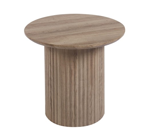 DIAZ 2pcs Set Coffee Tables Ø50cm & Ø80cm / MDF - Sonoma