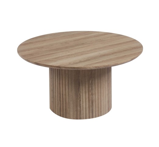 DIAZ 2pcs Set Coffee Tables Ø50cm & Ø80cm / MDF - Sonoma