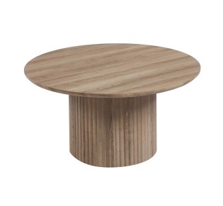 DIAZ 2pcs Set Coffee Tables Ø50cm & Ø80cm / MDF - Sonoma