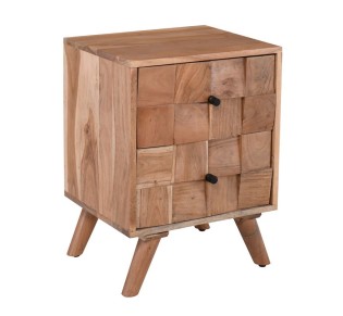 TEKA-W Κομοδίνο 40x35x55cm / Ξύλο Ακακία Φυσικό