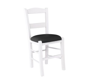 SYROS Chair Impregnation Lacquer White / PU Black
