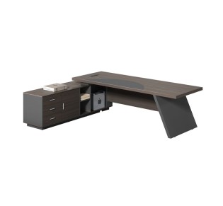 MASTER Desk LEFT Corner 180x180cm / Grey Walnut