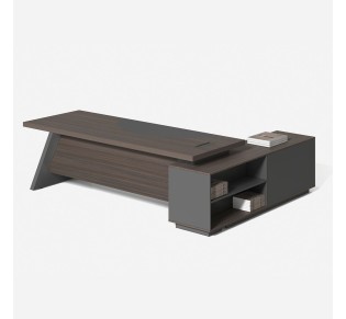 MASTER Γραφείο Αριστερή Γωνία 180x180cm / Απόχρωση Grey Walnut