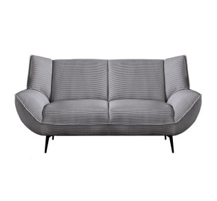 EMERALD 2-Seater Sofa / Grey Corduroy Fabric 2