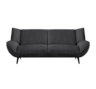 EMERALD 3-Seater Sofa / Anthracite Corduroy Fabric