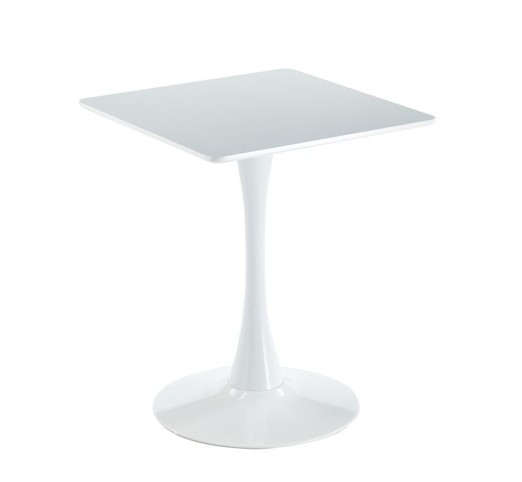 BREAK Table 60x60cm / White Colour - MDF & Metal