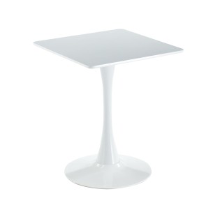 BREAK Table 60x60cm / White Colour - MDF & Metal 2