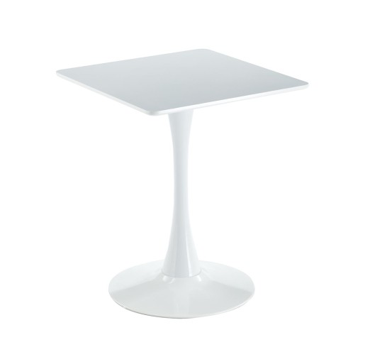 BREAK Table 60x60cm / White Colour - MDF & Metal