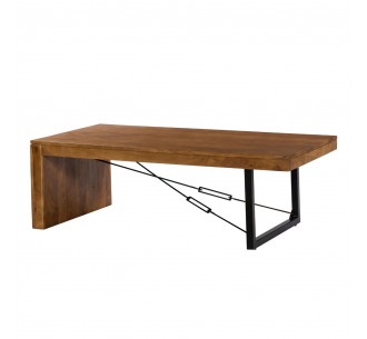 WIRE COFFEE TABLE WALNUT...