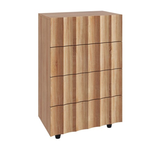 MOTION Drawer Chest with 4-Drawers 60x40x94cm Natural