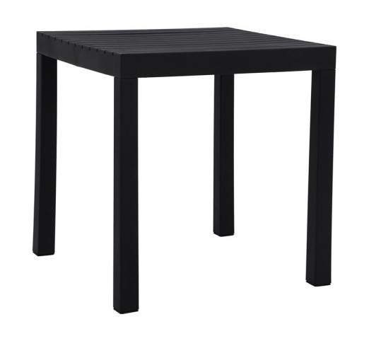 DALTON Table 72x72cm / PP - UV Black - Metal Black
