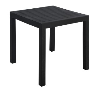 DALTON Table 72x72cm / PP - UV Black - Metal Black