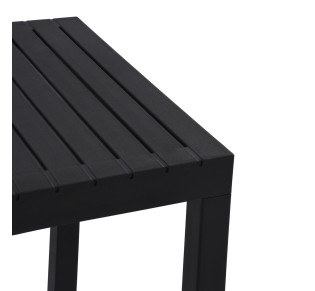 DALTON Table 72x72cm / PP - UV Black - Metal Black