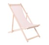 Deckchair / Unpainted Beech - Textilene Ecru