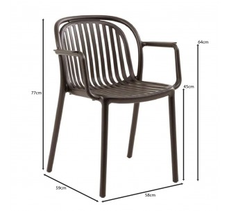 POCO Armchair / PP - UV Brown 2