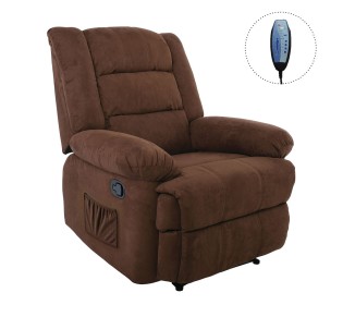 JULIA Massage - Relax Armchair / Fabric Brown