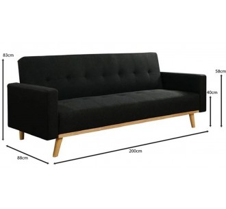 CARLOS Sofa - Bed / Black... 2