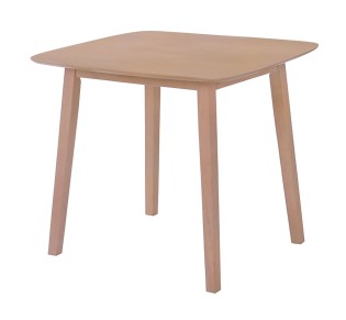 DOM Τραπέζι 90x90cm / MDF Απόχρωση Oak 2