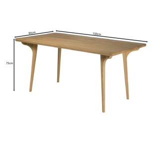 AVERY Τραπέζι Τραπεζαρίας 150x90cm / Απόχρωση Φυσικό