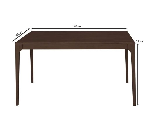 CARTER Table 140x80cm Walnut