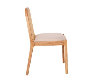 HENLEY Chair / Natural - Fabric Sand Beige