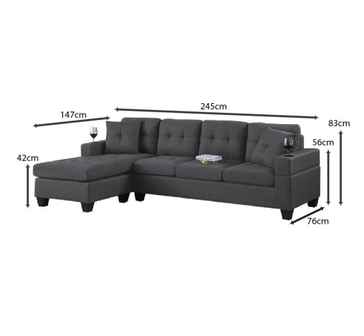JORDAN Reversible Corner Sofa | e-epipla
