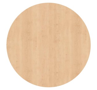 Contract Sliq Smooth Supreme Επιφάνεια Τραπεζιού τύπου Werzalit Ø60cm - 16mm / Απόχρωση Maple