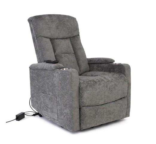 NANCY Lift-Relax Armchair - Electric Lift & Tilt / Fabric Dark Grey