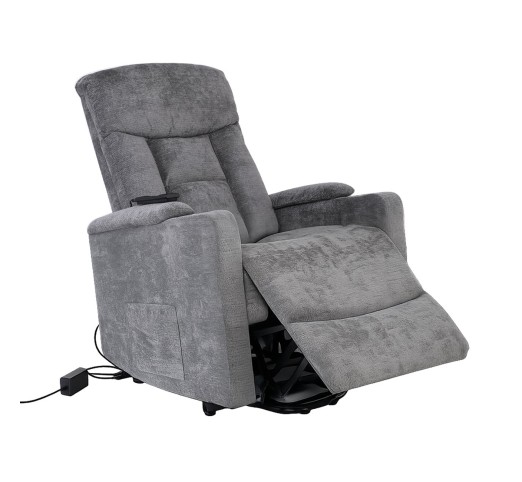 NANCY Lift-Relax Armchair - Electric Lift & Tilt / Fabric Dark Grey