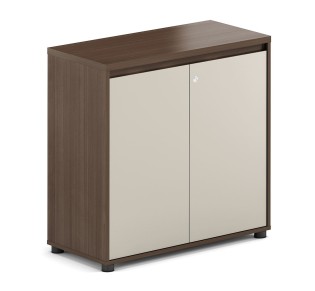 CONCEPT Low Cabinet 80x40x80cm / Walnut - Beige 2