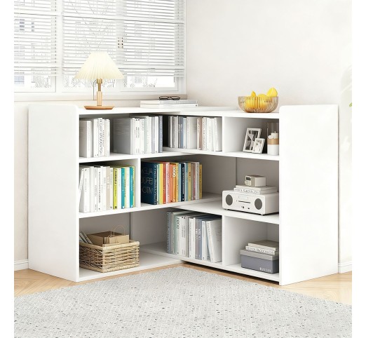 MULTI Bookcase 80x150x24x90cm / White