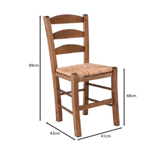 SKIROS Beech Chair / Impregnation Walnut