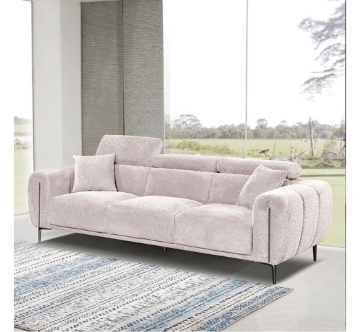 SEVILLE 3-Seater Sofa / Teddy Beige Fabric