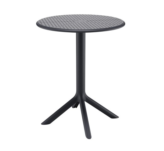 MODA-H Table Ø60cm / PP & UV Protection - Black