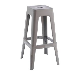 RELIX PP Σκαμπό BAR Στοιβαζόμενο / PP Απόχρωση Sand Beige