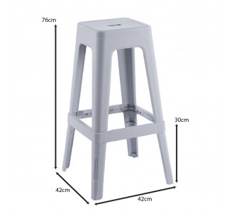RELIX PP Bar Stool / Grey 2