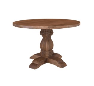 ATLAS Round Dining Table Ø120cm / Mango Smoke Walnut