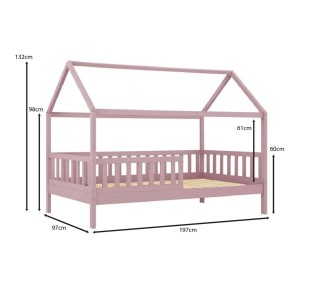 DREAM Montessori Kid Bed for Mattress 90x190cm / Pink