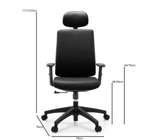 BF8200 Manager Armchair / Black PU