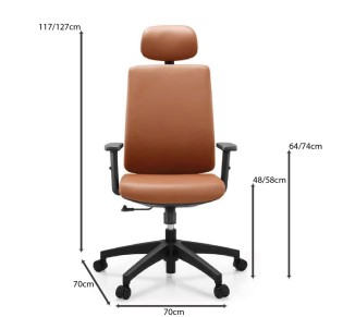 BF8200 Manager Armchair / Camel PU