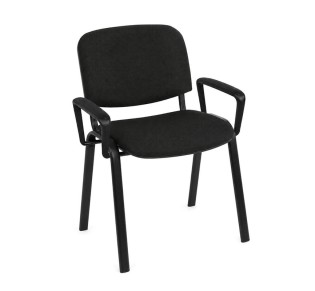 SIGMA Armchair / Metal Black - Fabric Black