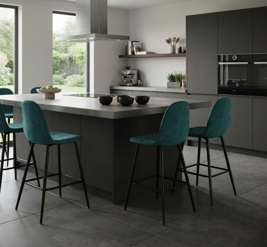 Charles metal-upholstered stool - 2 years guarantee | Avant Garde