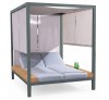 Fiorella Anthracite daybed αλουμινίου